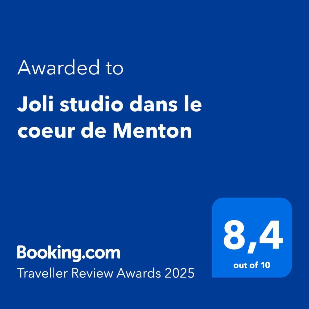 Joli Studio Dans Le Coeur De Menton Eksteriør billede